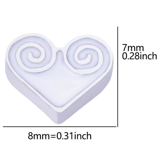 Porte Cle Coeur Lot De 10 Mousquetons En Forme De Cu0153ur, Rose Foncu00e9, Porte-clu00e9s En Forme De Cu0153ur, Mousqueton En Mousqueton Coeur