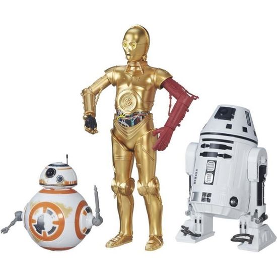 Figurine Droïds - HASBRO - STAR WARS - R2-D2, C3-PO et BB-8 - Pour Enfant de 6 ans et plus