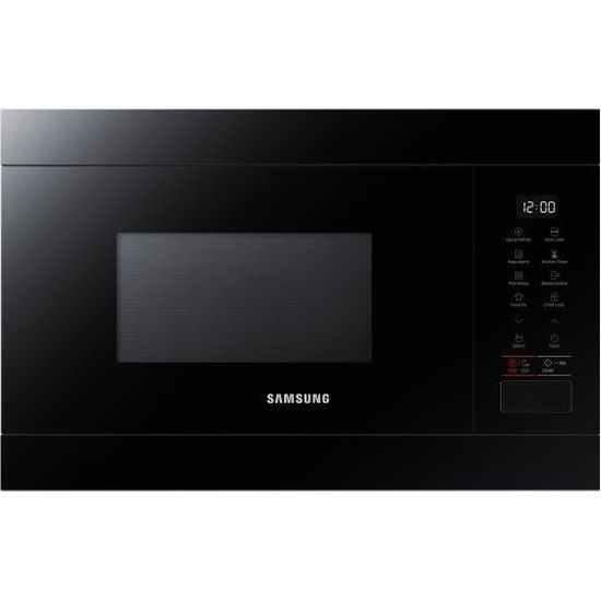 SAMSUNG Micro ondes Encastrable MS22T8254AB, 22 litres, Noir glossy
