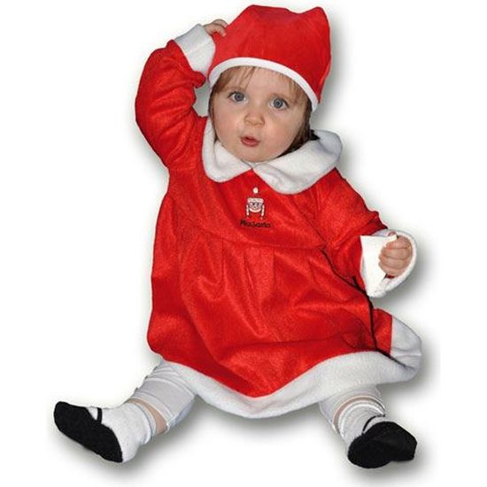 Déguisement mère Noël bébé 12/24 mois Cdiscount Jeux Jouets