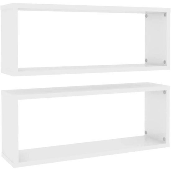 Set De 4 Étagères Cube Murales VidaXL - Chêne Sonoma 30x15x30 Cm Pour Salon Et Chambre