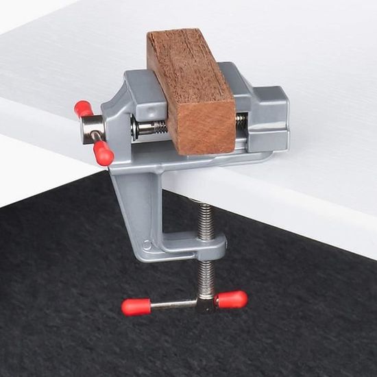 Étau De Table Pivotant 360° - Mâchoire 70 Mm, Acier Carbone, Base Fixe, Joints Caoutchouc Antidérapants, Pour Fraisage, Soudure, Bricolage - 3