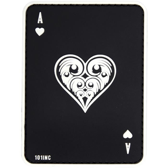 coeur blanc sur fond noir