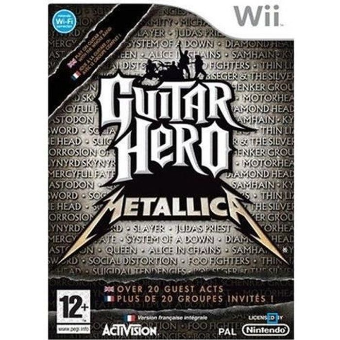 Deg Guitar Hero Metallica / Jeu Console Nintendo Wii