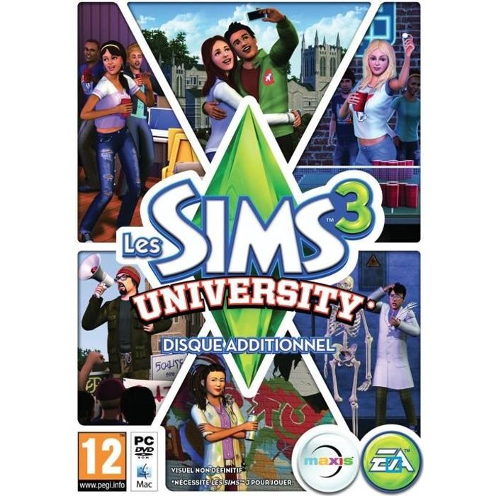 Sims 3 University Jeu PC - vue 1