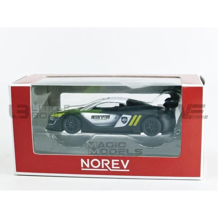 Voiture Miniature de Collection - NOREV 1/64 - RENAULT R.S.01 Interceptor - Black / White / Yellow - 319211_RSINT