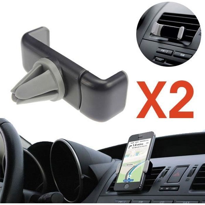 SHOP-STORY - Lot de 2 Supports Universels Réglables Et Rotatifs De Voiture Pour Smartphone IPHONE SAMSUNG HTC etc