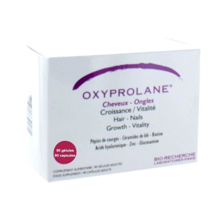 oxyprolane cheveux ongles 90 gelules BIO RECHERCHE