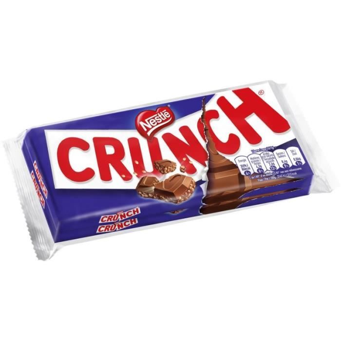 NESTLE CRUNCH - Crunch Lait 100G - Lot De 4