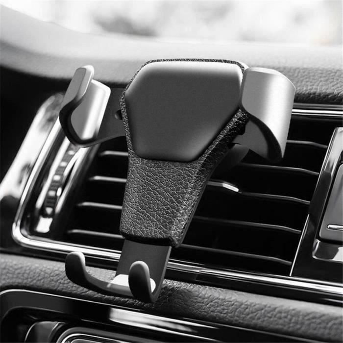 Support Téléphone Noir Universel anti-dérapant Support Voiture air Monture Douille Pince Réglable Support GPS Voiture outils\