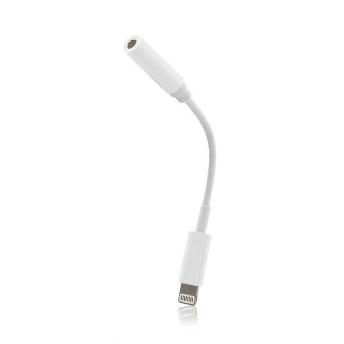 Adaptateur pour embout Lightning vers prise Jack 3,5mm Blanc NN87
