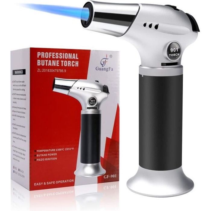 Bearbro Chalumeau de Cuisine Professionnel,Chalumeau culinaire,Bruleur Torche Cu