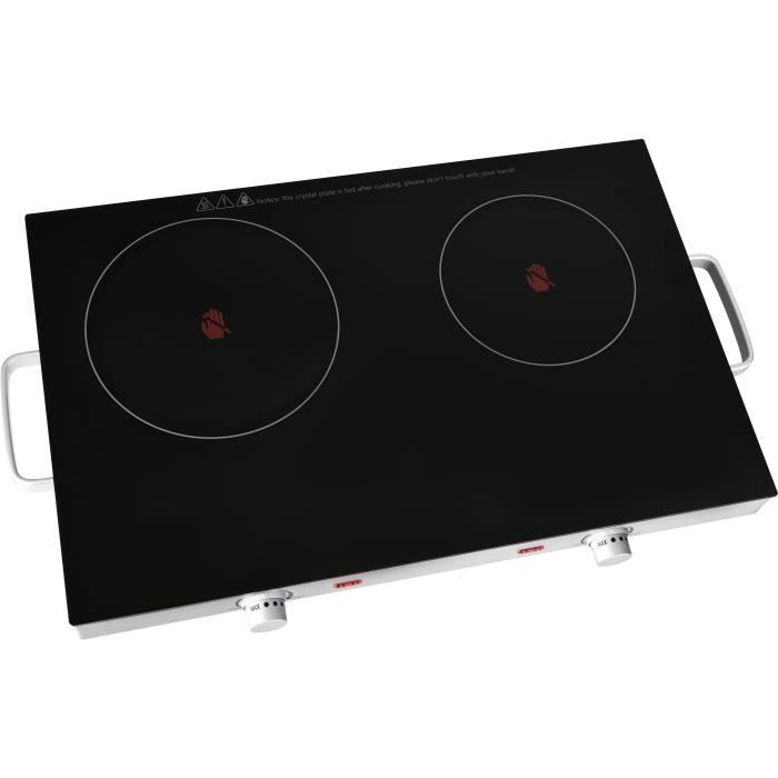 KALORIK TKGDCKP1001 Réchaud électrique double - 3200 W - 56 x 36 cm - Noir