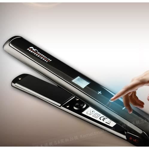Z021 kemei tactile contrôle revêtement céramique fer à lisser et fer à friser cheveux fer à lisser fer à lisser fers à repasser