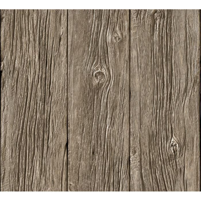 Papier peint Planches de bois flotté trompe l'oei