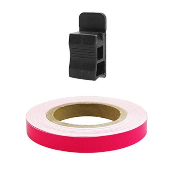 ACCESSOIRE CASQUE LISERET-AUTOCOLLANT-STICKER JANTE REPLAY ROSE 7mm 6M AVEC APPLICATEUR