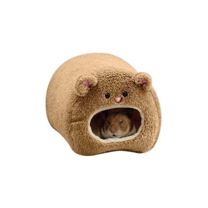 Hamster Cotton Nid Mignon Bear Forme Home Lits chauds Hamster Maisons pour petits animaux Fournitures pour animaux de compagnie