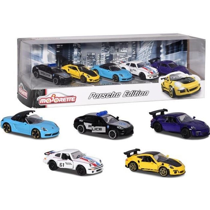 MAJORETTE Porsche 5 pièces en métal Giftpack