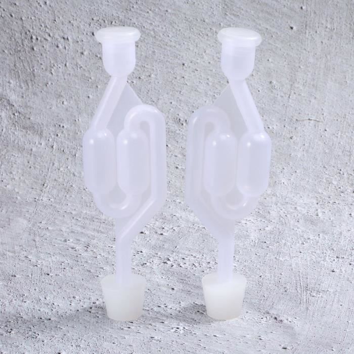 6pcs maison brasser les bouchons de vin bouchon en silicone conique avec trou de d'airlock ENSEMBLE USTENSILES - LOT USTENSILES