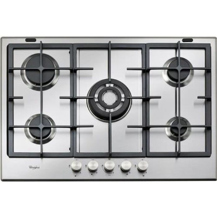 Whirlpool GMA 7522/ix Plaque ? Plaque (intégrée, gaz, acier inoxydable, rotatif, partie supérieure avant, 0.85 m) - F101576