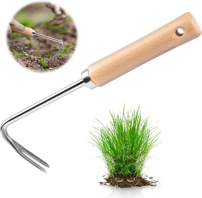 VENTEO - Désherbeur Manuel Rootslayer | Désherbage Jardin Mauvaises Herbes | Extracteur Racines Profondes | Outil Jardinage Pelo