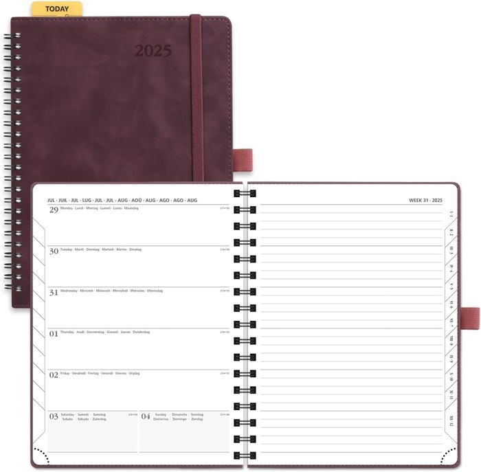 Porte-Documents A4 Cuir PU - Classeur à Clip Magnétique - Avec Bloc A4 + Stylo - Noir Élégant