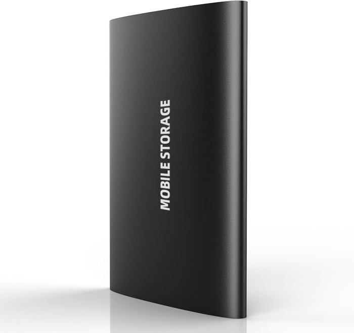 Disque Dur Externe Portable 2To Usb Sata Ultra Fin Tout-Aluminium Stockage Pour Pc Mac Laptop Ordinateur De Bureau Ordina