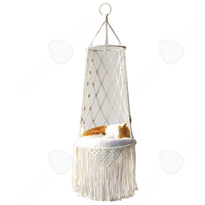 Meilleurs prix pour C Hamac pour chat lit pour chat hamac à suspendre pour chat nid de chat tissé à la main panier suspendu pour animal domestique