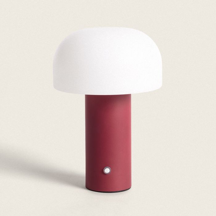 Lampe à Poser LED Portable avec Batterie USB Rechargeable Leta Bordeaux