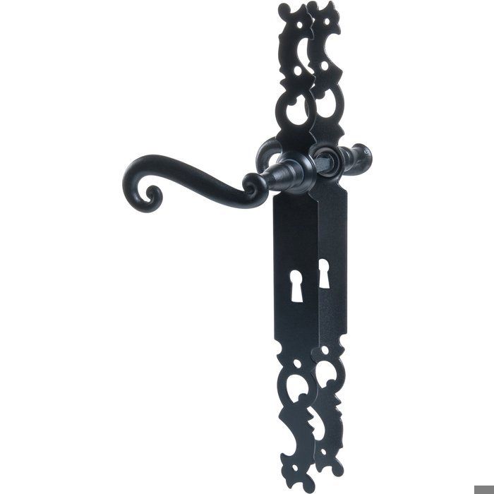 Poignée de porte intérieure - Indre - Brionne - Noir - Clé L - 195 mm