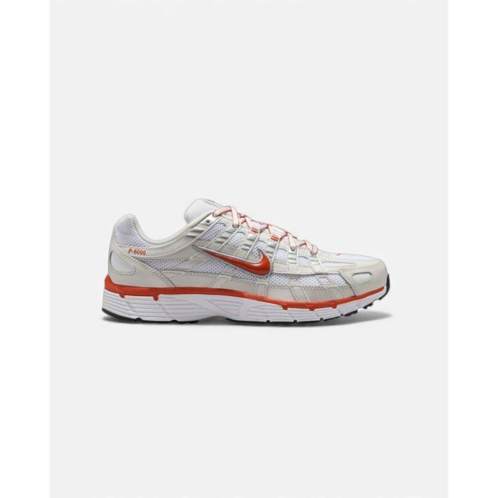 Nike Nike P-6000 White Platinum Tint Black Picante Red (Womens)