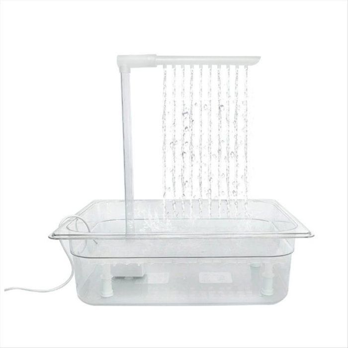 Baignoire de Bain Automatique pour Oiseaux Fontaine de Bain Multifonction pour Perroquets pour le Nettoyage des Perruches