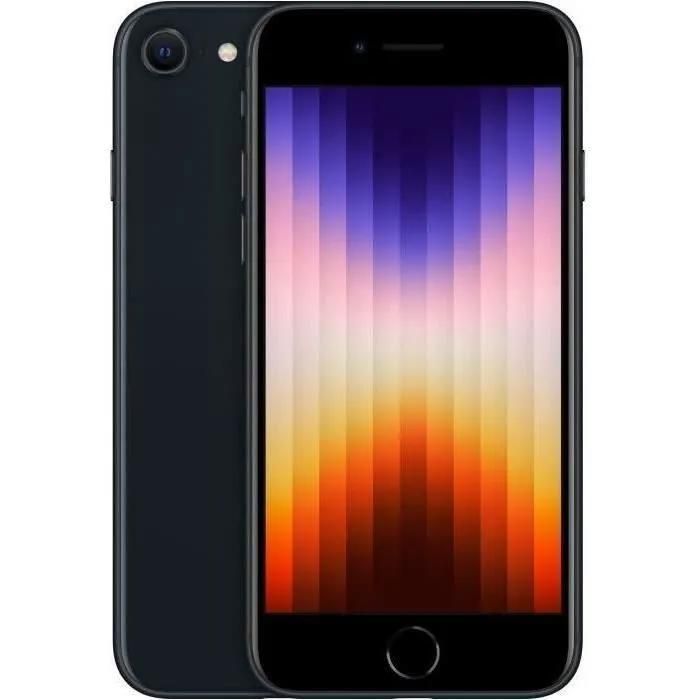 Apple iPhone SE 5G 64Go Noir  (2022) - Débloqué -Reconditionné - Excellent état Reconditionné - Apple reconditionné disponible sur Cdiscount Seconde Vie
