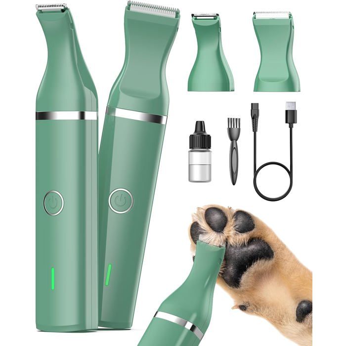 Tondeuse pour animaux  - Faible bruit (55db) - Lames en acier inoxydable et céramique