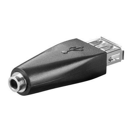 Alpexe® USB adaptateur A jack > 3-5 mm Jack - USB ADAP A-F-3-5mm-F - USB ADAP A-F/3-5mm-F