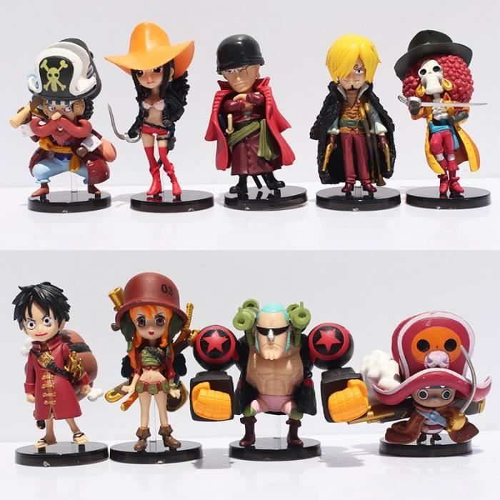 Anime One Piece Film Z Chiffres Luffy Zoro Chopper Franky Nami Usopp Robin Action Figure Jouets Poupees 9 Pcs Lot Cdiscount Jeux Jouets