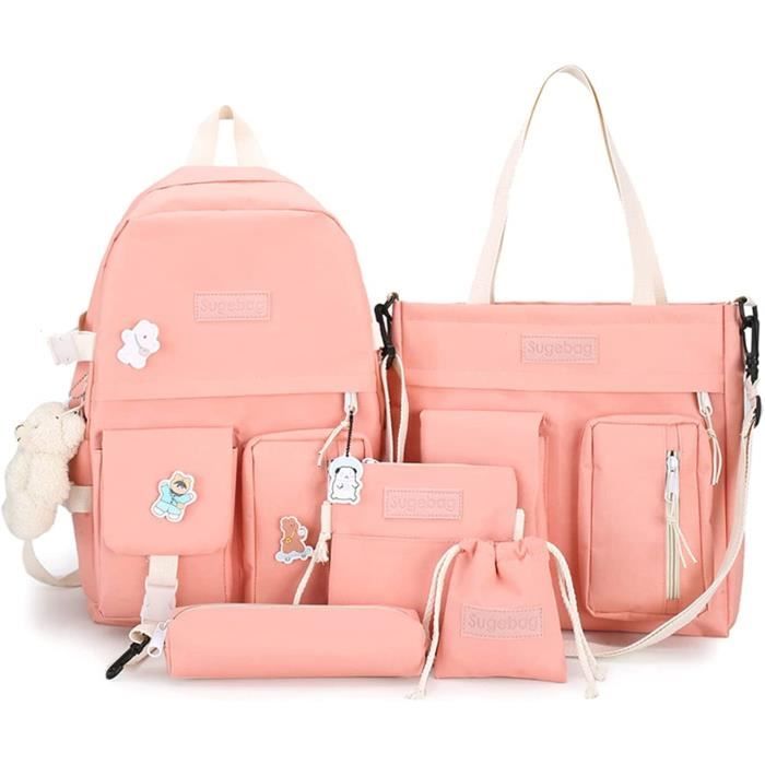 Fille Sac 5 En 1 Ensemble De Sac Dos Adolescent Sacs Scolaires