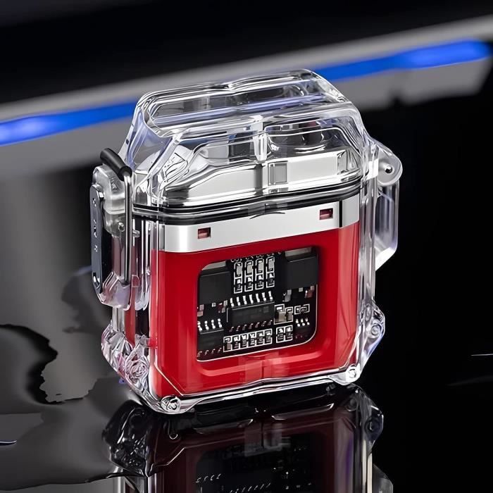Briquet Plasma USB Qimaoo - Double Arc Électrique Étanche Coupe-Vent, Sans Flamme Pour Extérieur