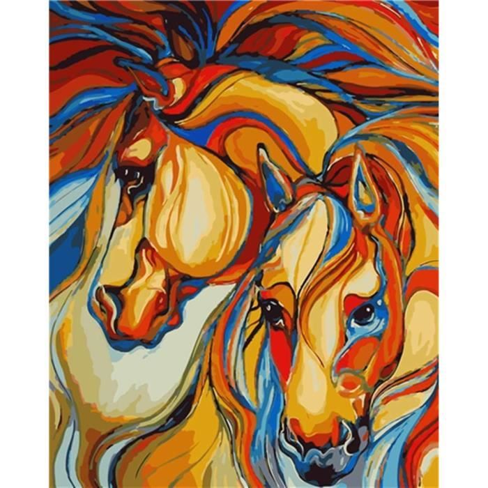 Peinture Par Numéro - YEESAM ART - Guépard - 40x50 Cm - Acrylique - Adulte - Beaux