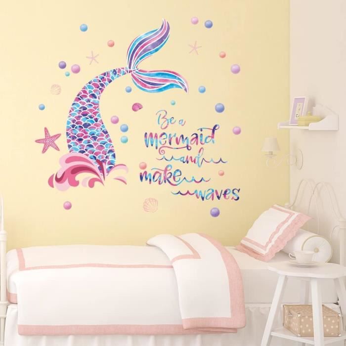 Autocollant Mural Citation 'Grands Rires Et Boucles' - Décalcomanie Vinyle Pour Chambre Fille/Crèche, Modèle K80