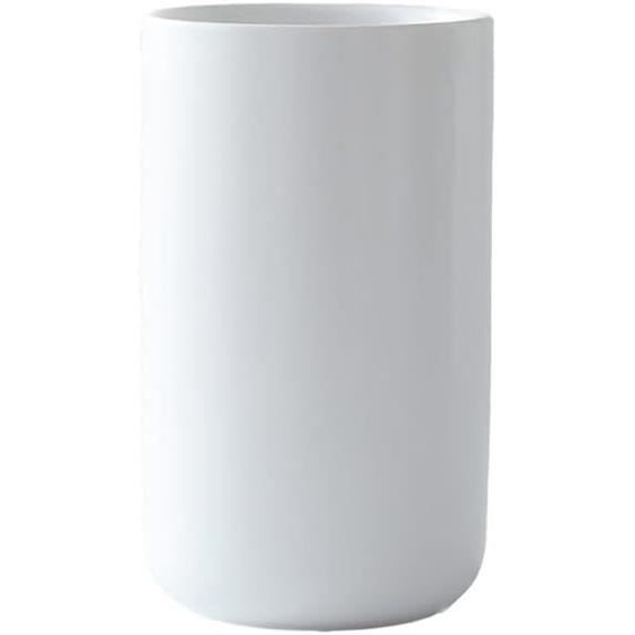 Pot à Ustensiles De Cuisine En Céramique Blanche - Élégant Et Robuste - Rangement Spatules, Cuillères, Fouets - Design Minimaliste Moderne 13,3 X 10,8 X 9,7 Cm