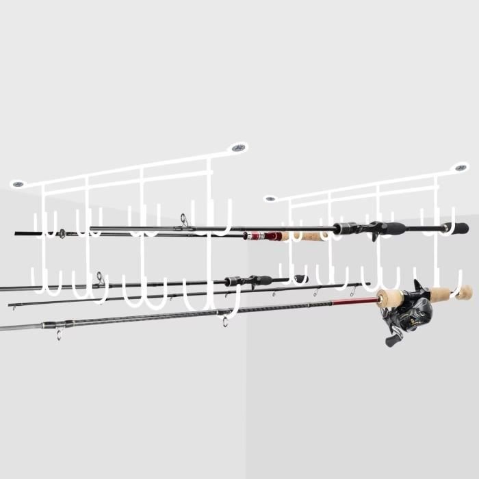 PORTE-CANNE À PÊCHE pour bateau avec vis pour pièces de rechange Garage