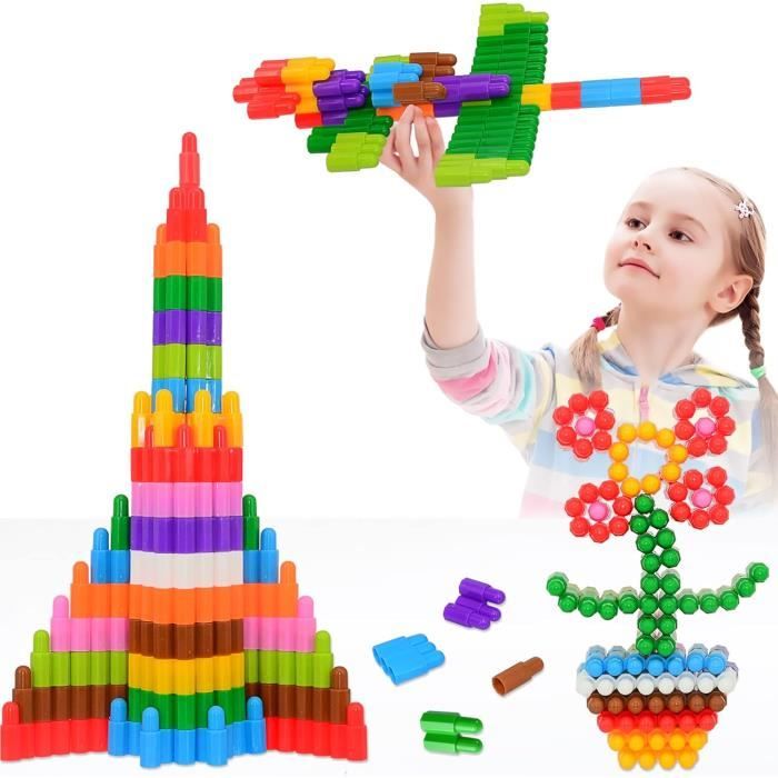 SWAREY 296pcs Casse-tête jouets éducatifs en plastique pour les enfants SWAREY 296pcs Casse-tête jouets éducatifs en plastique pour les enfants