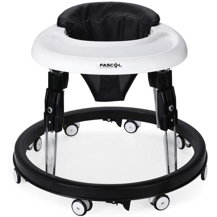 Fascol Trotteur Bebe Pliable pour Garçon et Fille avec 8 Roues en  Caoutchouc Silencieuses et Plateau Amovible, Trotteur pour bebe de -  Cdiscount Sport