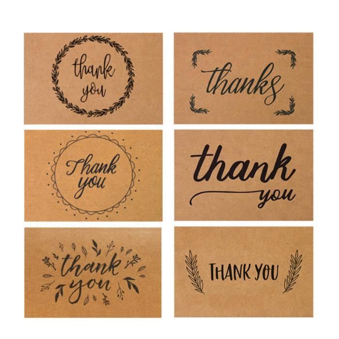 36pcs Papier Kraft Retro Cartes De Remerciement Merci Carte De Voeux Avec Enveloppes Pour La Graduation Festival Achat Vente Faire Part Invitation Carte De Remerciement Cdiscount Merci humour étiquettes merci image merci merci beaucoup trucs astuces message de remerciement anniversaire carte remerciement carte merci carnet de notes: 36pcs papier kraft retro cartes de remerciement merci carte de voeux avec enveloppes pour la graduation festival