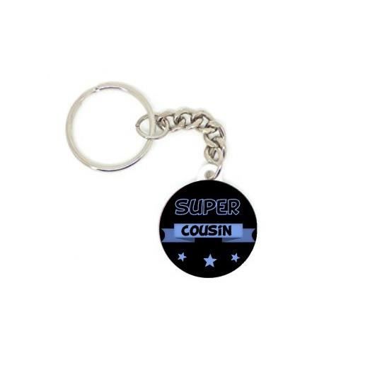Porte-clés Cadeau Pour Cousine - Anniversaire, Noël Ou Graduation | Bijou Personnalisé En Acier Inoxydable Argenté