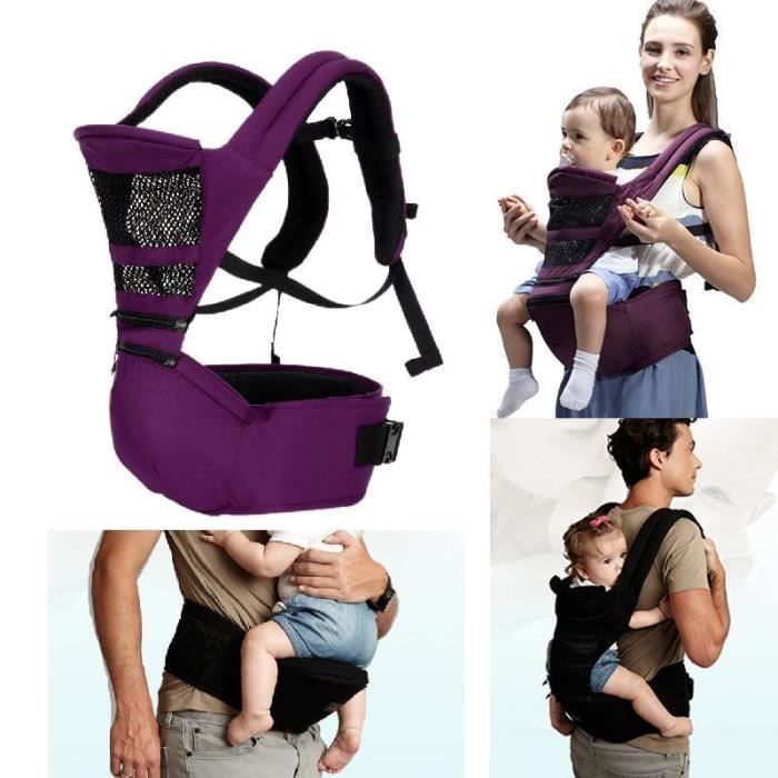 Violet Porte Bebe A L Epaule Sac A Dos Siege Multifonctionnel Ergonomique Cdiscount Puericulture Eveil Bebe
