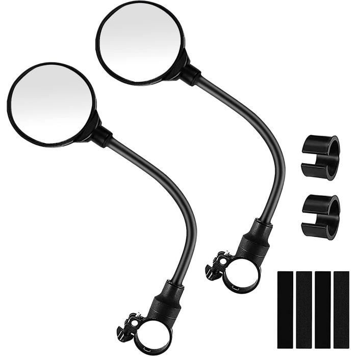 RBRL Rétroviseur de vélo, 3D réglable pour une vue panoramique, rotatif