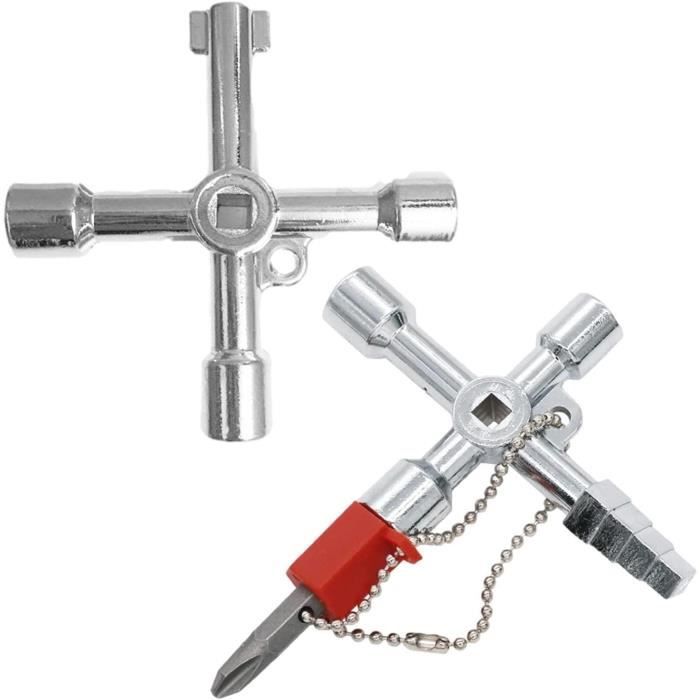 SENRIE Clé De Perceuse Universelle En Forme De T En Métal