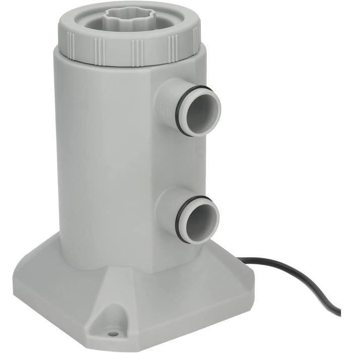 Pompe De Filtration Pour Piscine Hors-Sol 330 GPH - 16W, Avec 2 Cartouches Filtre Et Tuyaux - Pour Pataugeoire, Petit Bassin - 12